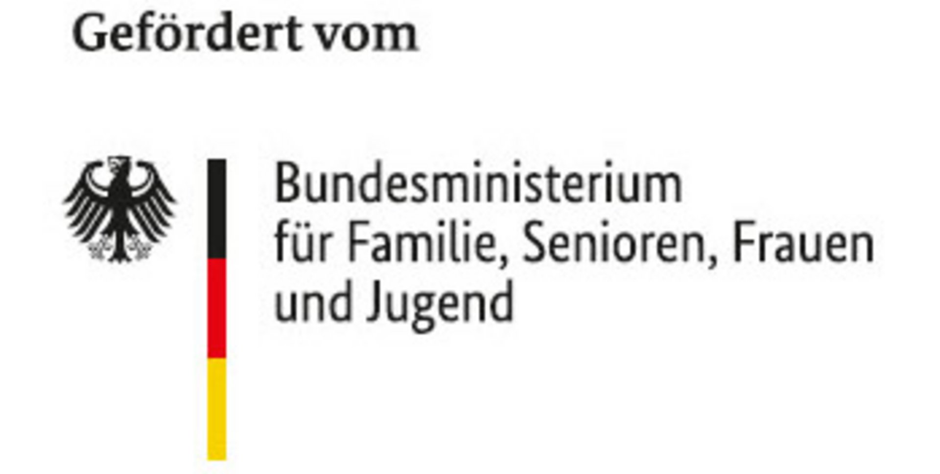 Gefördert vom Bundesministerium für Faamilie, Seniorenm Frauen und Jugend